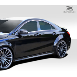 2014-2015 Mercedes CLA Class Duraflex Black Series Look Wide Body Side Skirt Rocker Panels -2 Piece image - 3