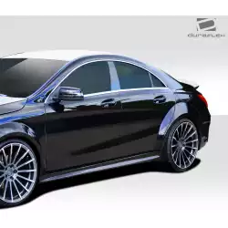 2014-2015 Mercedes CLA Class Black Series Look Wide Body Side Skirt Rocker Panels -2 Piece image - 7