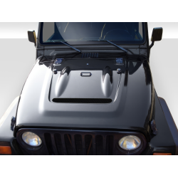 1997-2006 Jeep Wrangler Duraflex Heat Reduction Hood (fits all models without highline fenders) - 1 Piece image - 1