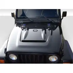 1997-2006 Jeep Wrangler Heat Reduction Hood (fits all models without highline fenders) - 1 Piece image - 1