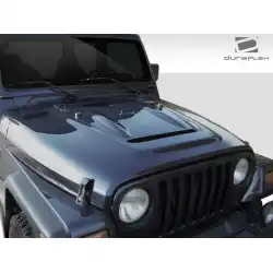 1997-2006 Jeep Wrangler Heat Reduction Hood (fits all models without highline fenders) - 1 Piece image - 8