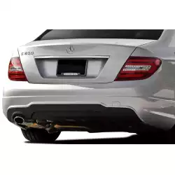 2008-2014 Mercedes C Class W204 C250 C63 V2 Look Rear Bumper ( without PDC ) - 2 Piece image - 5