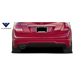 2008-2014 Mercedes C Class W204 C250 Vaero C63 V2 Look Rear Bumper ( without PDC ) - 2 Piece image - 2