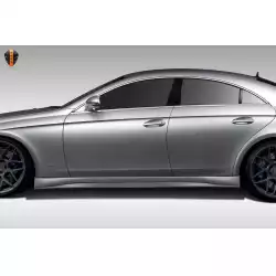 2006-2011 Mercedes CLS Class C219 W219 Eros Version 1 Side Skirts Rocker Panels - 2 Piece (S) image - 8