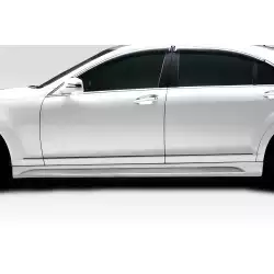 2007-2013 Mercedes S Class W221 Eros Version 3 Side Skirts Rocker Panels - 2 Piece image - 1