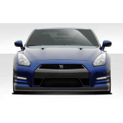 2009-2016 Nissan GT-R R35 Duraflex OEM Facelift Look Conversion Front Bumper - 1 Piece image - 1