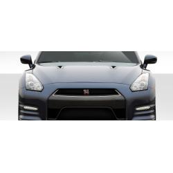 2009-2016 Nissan GT-R R35 Duraflex OEM Facelift Look Conversion Front Grille - 1 Piece (S) image - 1
