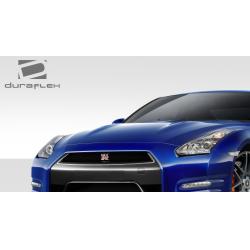 2009-2016 Nissan GT-R R35 Duraflex OEM Facelift Look Conversion Front Grille - 1 Piece (S) image - 3