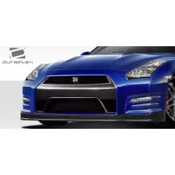 2009-2016 Nissan GT-R R35 OEM Facelift Look Conversion Front Lip Under Air Dam Spoiler- 2 Piece (S) image - 9
