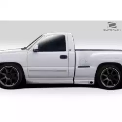 1999-2006 Chevrolet Silverado / 2000-2006 GMC Sierra Regular Cab Fleetside Stepside BT-1 Side Skirt Rocker Panels - 4 Piece image - 10