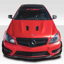 2012-2014 Mercedes C Class W204 Black Series Look Hood - 1 Piece image - 5