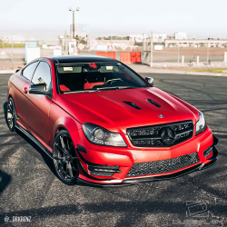 2012-2014 Mercedes C Class W204 Duraflex Black Series Look Hood - 1 Piece image - 4