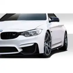 2014-2018 BMW M3 F80 2014-2020 M4 F82 F83 M Performance Look Front Add Ons Spat Extensions - 2 Piece (S) image - 3