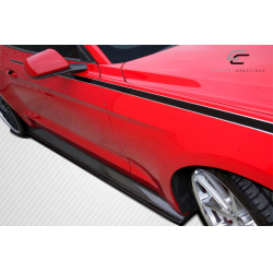 2015-2023 Ford Mustang Carbon Creations GT Concept Side Skirt Rocker Panels - 2 Piece image - 2