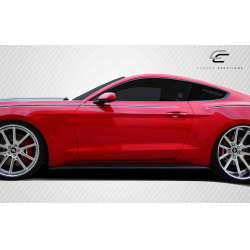 2015-2023 Ford Mustang Carbon Creations GT Concept Side Skirt Rocker Panels - 2 Piece image - 4