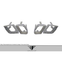 2011-2014 Porsche Cayenne AF-4 Exhaust Tips - 4 Piece (S) image - 3