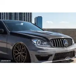 2008-2011 Mercedes C Class W204 Black Series Look Hood - 1 Piece image - 6