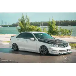 2008-2011 Mercedes C Class W204 Black Series Look Hood - 1 Piece image - 7