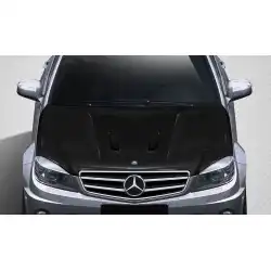 2008-2011 Mercedes C63 W204 Black Series Look Hood - 1 Piece image - 1