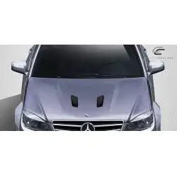 2008-2011 Mercedes C63 W204 Black Series Look Hood - 1 Piece image - 7