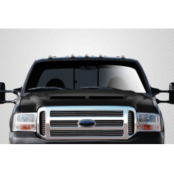 1999-2007 Ford Super Duty F250 F350 F450 F550 / 2000-2005 Ford Excursion Carbon Creations CVX Hood - 1 Piece image - 1