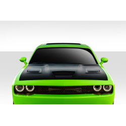 2008-2023 Dodge Challenger Duraflex Hellcat Look Hood - 1 Piece image - 1