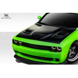 2008-2023 Dodge Challenger Hellcat Look Hood - 1 Piece image - 8