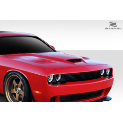 2008-2023 Dodge Challenger Duraflex Hellcat Look Hood - 1 Piece image - 4