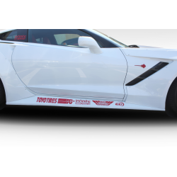 2014-2019 Chevrolet Corvette C7 Duraflex Gran Veloce Wide Body Side Skirts- 2 Piece image - 1