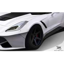 2014-2019 Chevrolet Corvette C7 Duraflex Gran Veloce Wide Body Front Fender Flares- 2 Piece image - 3