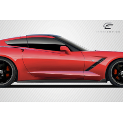 2014-2019 Chevrolet Corvette C7 Carbon Creations GT Concept Side Splitters - 2 Piece image - 2
