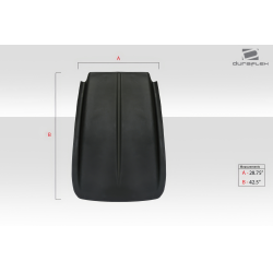 Universal Duraflex Z28 Look Hood Cowl Scoop Vent - 1 Piece image - 5