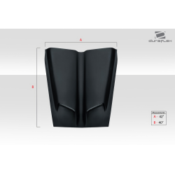 Universal Duraflex WS6 Look Hood Cowl Scoop Vent - 1 Piece image - 5