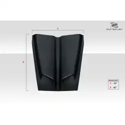 Universal WS6 Look Hood Cowl Scoop Vent - 1 Piece image - 7