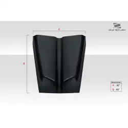 Universal WS6 Look Hood Cowl Scoop Vent - 1 Piece image - 9
