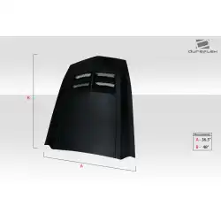 Universal ZL1 Look Hood Cowl Scoop Vent - 1 Piece image - 6