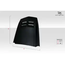 Universal ZL1 Look Hood Cowl Scoop Vent - 1 Piece image - 5