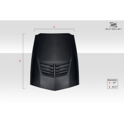 Universal Duraflex Z06 Look Hood Cowl Scoop Vent - 1 Piece image - 4