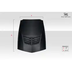 Universal Z06 Look Hood Cowl Scoop Vent - 1 Piece image - 6