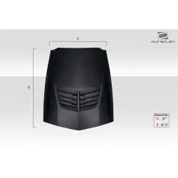 Universal Z06 Look Hood Cowl Scoop Vent - 1 Piece image - 7