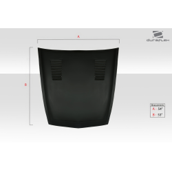 Universal Duraflex GT500 Hood Cowl Scoop Vent - 1 Piece image - 4