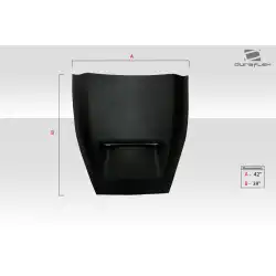 Universal SRT Look Hood Cowl Scoop Vent - 1 Piece image - 6