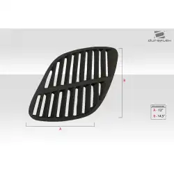Universal GTR Hood Vents Scoops Ducts - 2 Piece image - 5