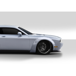 2008-2023 Dodge Challenger Duraflex Novara Wide Body Front Fender Flares - 2 Piece image - 1