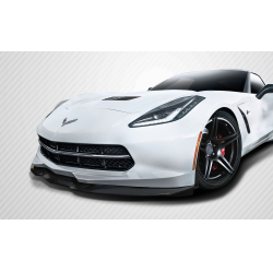 2014-2019 Chevrolet Corvette C7 Carbon Creations Apex Front Splitter - 3 Piece image - 1