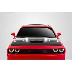 2008-2023 Dodge Challenger Dritech Hellcat Look Hood - 1 Piece image - 1