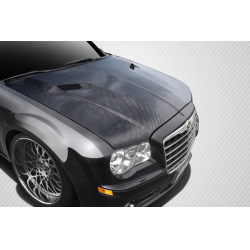 2005-2010 Chrysler 300 300C Carbon Creations Challenger Hood - 1 Piece image - 1