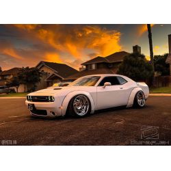2008-2023 Dodge Challenger Duraflex Novara Wide Body Kit - 4 Piece image - 3