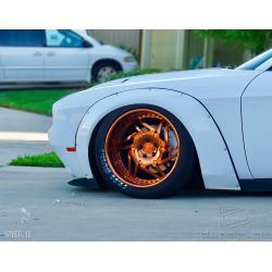 2008-2023 Dodge Challenger Duraflex Novara Wide Body Kit - 4 Piece image - 4