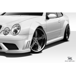 1998-2002 Mercedes CLK W208 Duraflex Black Series Look Wide Body Front Fender Flares - 2 Piece image - 3